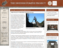 Tablet Screenshot of pompejiprojektet.se
